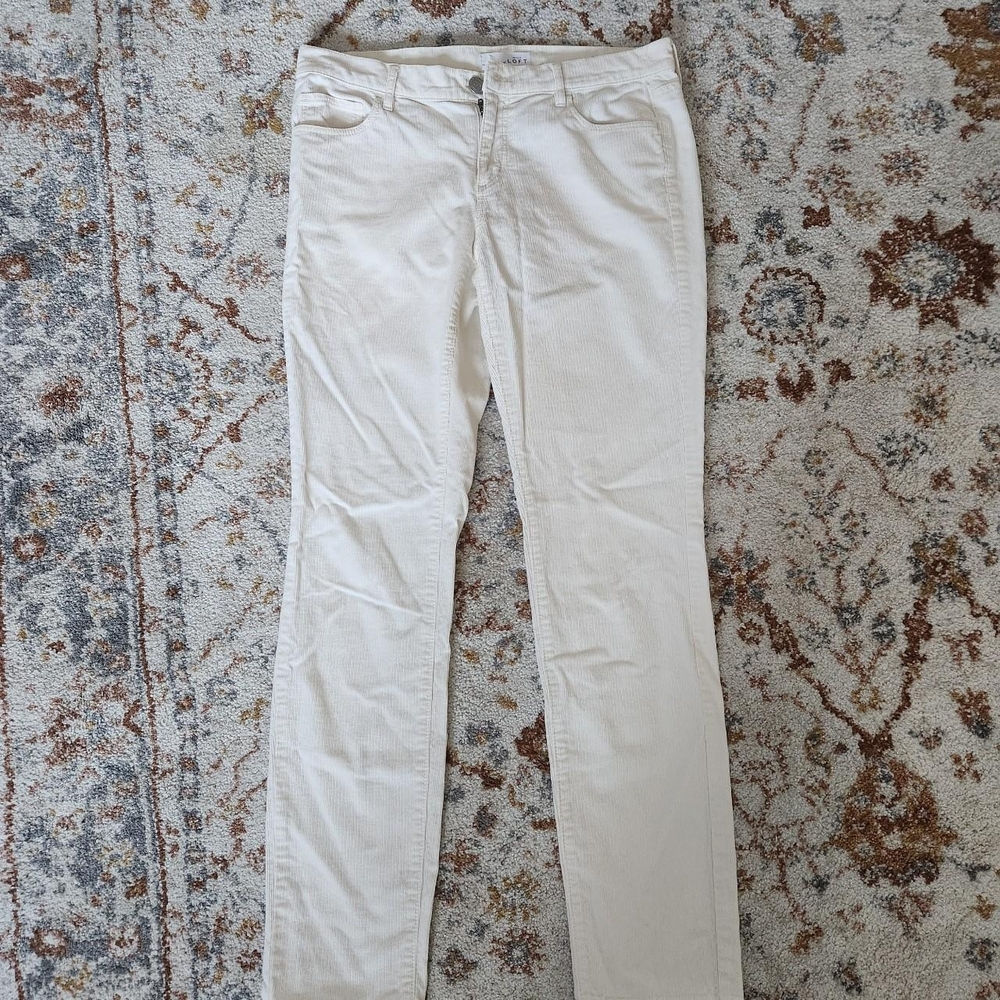 LOFT Women's Light Beige Skinny Jeans